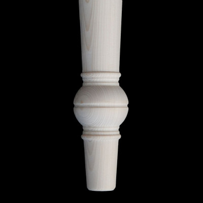 Dřevěná soustružená stolová noha - 75x9x9cm