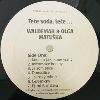 Waldemar & Olga Matuška ‎– Teče Voda, Teče...