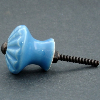 Keramická knopka SVĚTLE MODRÁ 40mm