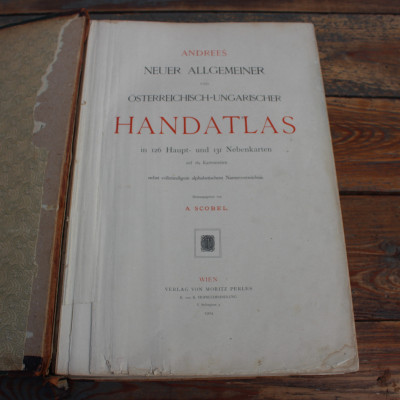 Velký Handatlas Andrees Rakousko-Uherské vydání 1904