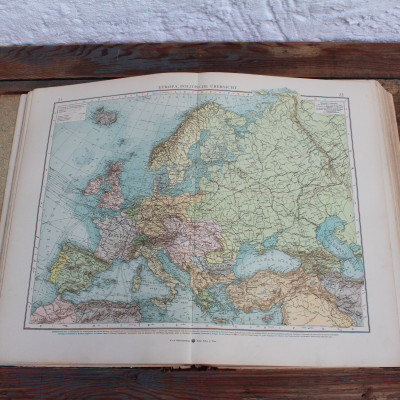 Velký Handatlas Andrees Rakousko-Uherské vydání 1904