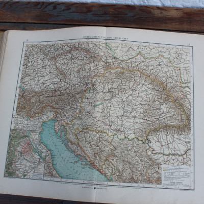 Velký Handatlas Andrees Rakousko-Uherské vydání 1904