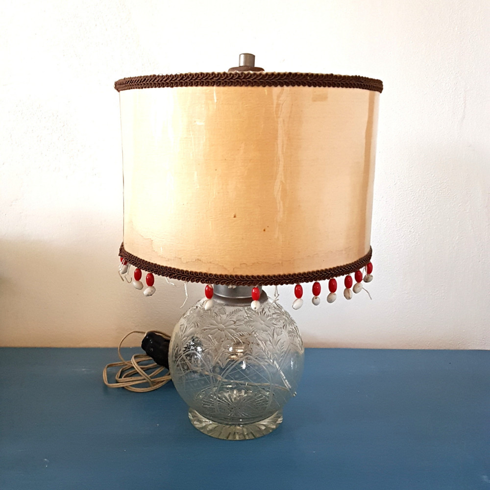 Stolní lampa broušené sklo Stolní lampa broušené sklo