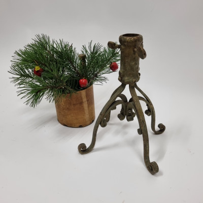 Stojan na vánoční stromek, kovaný