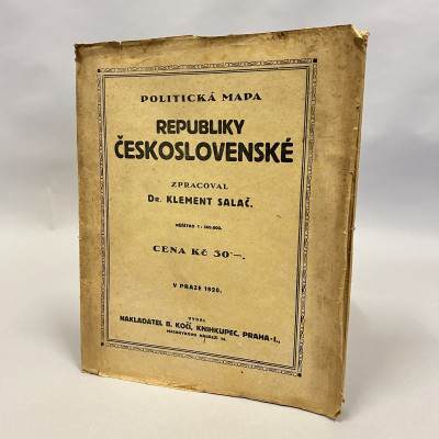 Politická mapa Republiky Československé