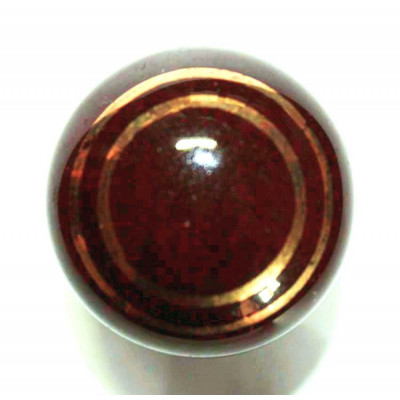 Porcelánová knopka kulatá ( hnědá ) - ø 26 mm