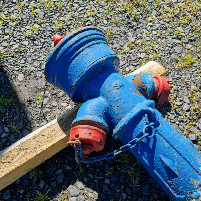 Starý litinový hydrant Aussig
