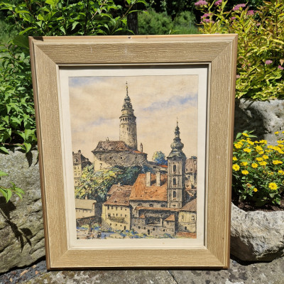 Český Krumlov, Grafika ,sign.