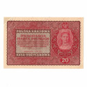 Papírová bankovka, 20 marek polských, r.1919, II Serja...