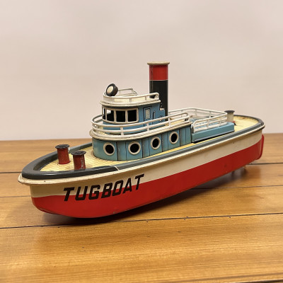 Kovový model remorkér na baterie SAN Tugboat Japan