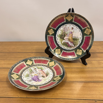 Dekorativní porcelánové talíře 2ks