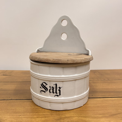 Starožitná závěsná dóza na sůl