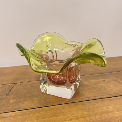 Miska, hutní sklo Chřibská 1414