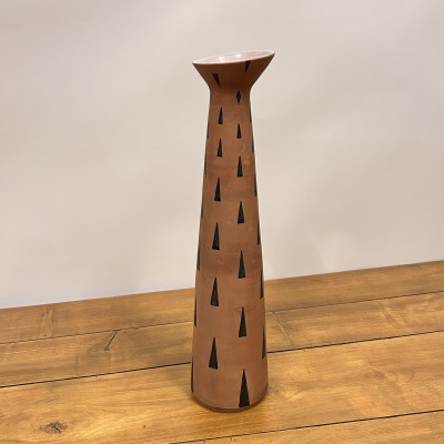 Keramická designová váza s geometrickým vzorem Keralit,...