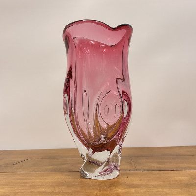 Váza hutní sklo v.30cm