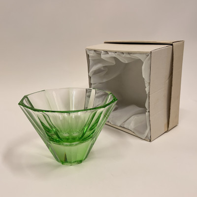 Broušená skleněná miska Petr Larva