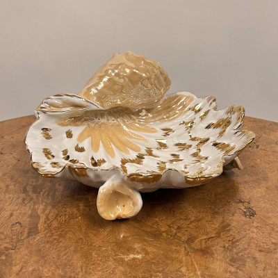 Porcelánová mísa na sladkosti mušle, Bereznovská...