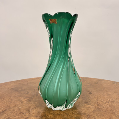 Skleněná váza z hutního skla Egermann