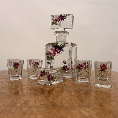 Skleněná likérová souprava