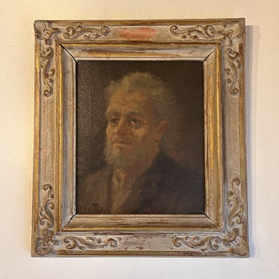 Obraz Portrét starce, malba na plátně signováno Miroslav...