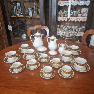 Porcelánová čajová souprava 17dílná, Horní Slavkov