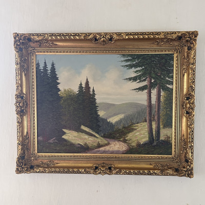 Obraz krajina, signováno