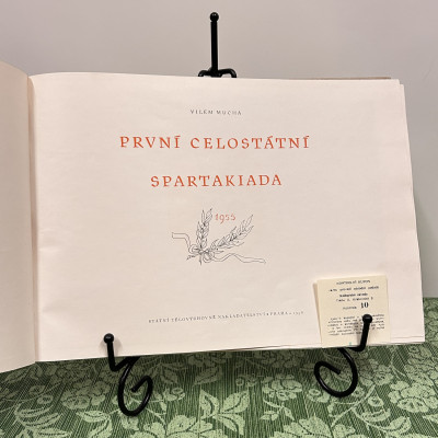 Pamětní kniha 1.celostátní spartakiáda 1955, Vilém Mucha