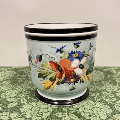 Porcelánový malovaný květináč