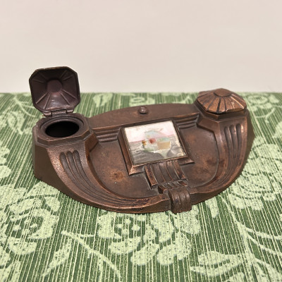 Kovový stolní kalamář Made in France