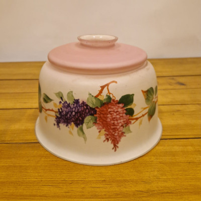 Skleněné stínidlo s květinovým vzorem