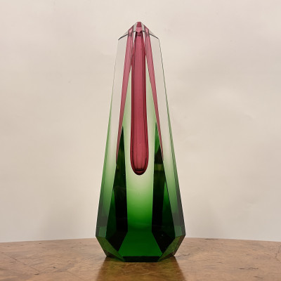 Česká umělecká skleněná váza, autor Pavel Hlava